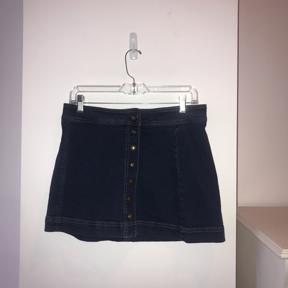 Free People Denim Skirt Y2K - Picture 4 of 6